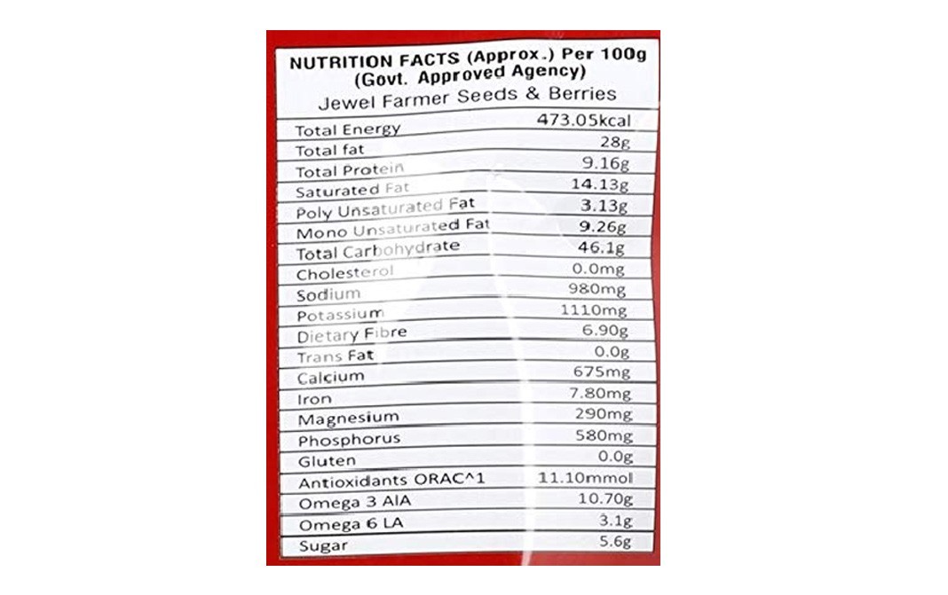 Jewel Farmer Seeds & Berries    Pack  500 grams